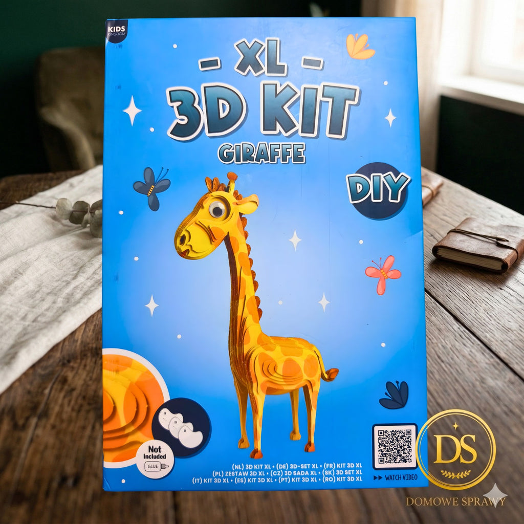 Kreatywne puzzle tekturowe 3D XL do składania Zestaw DIY Zwierzęta