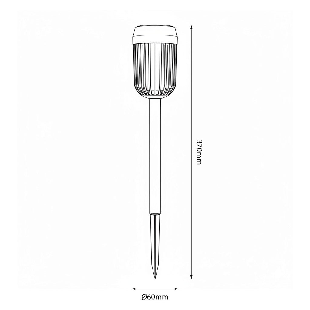 Lampka Solarna Ogrodowa Wbijana Flame LED 1800K Pochodnia IP44