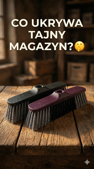 Szczotka końcówka miotły do zamiatania podłóg BROZMA czarna