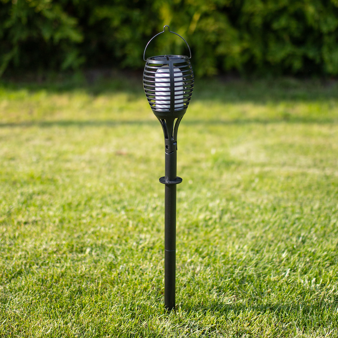 Lampka Solarna Ogrodowa Pochodnia Imitacja Płomienia Eko-Light 65cm