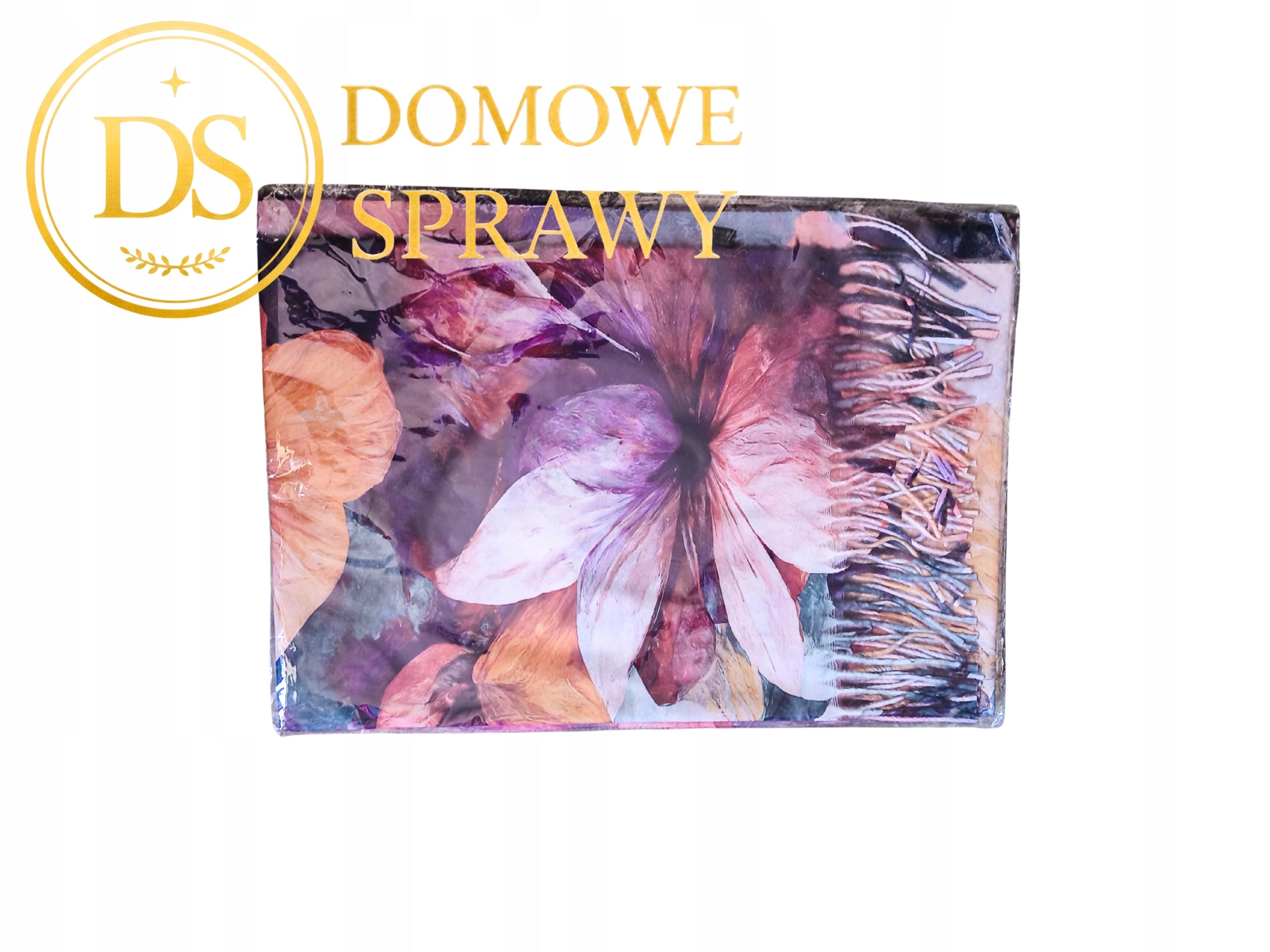 Duża Chusta Damska Szal Wiosenny Kwiaty Bawełna Wiskoza