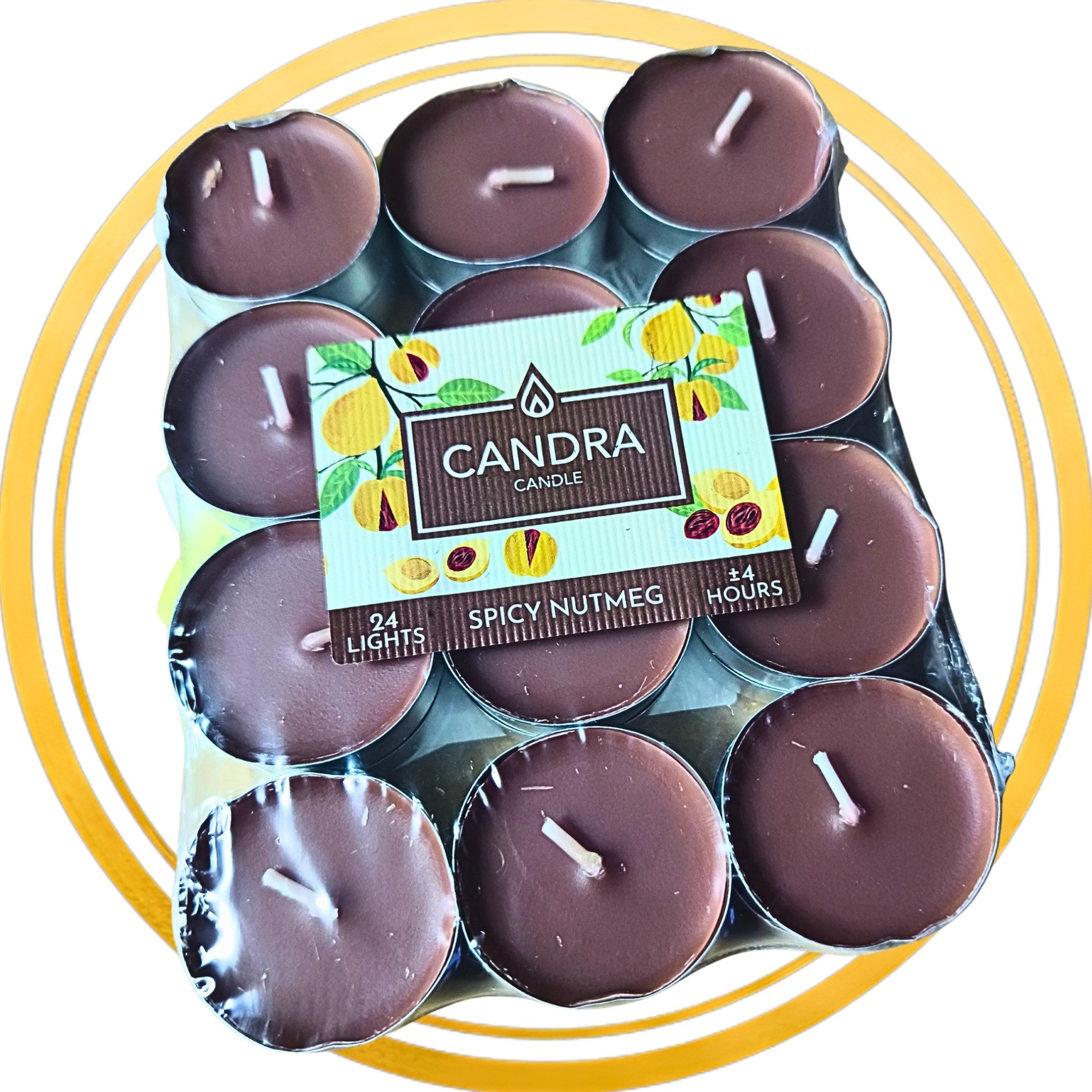 Świeczki zapachowe podgrzewacze tealight Candra zestaw 24 szt