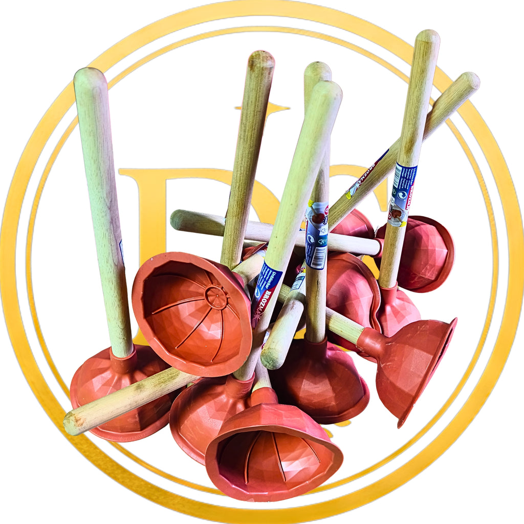 Przepychacz sanitarny do rur toalet wc zlewów drewniany BROZMA 40cm