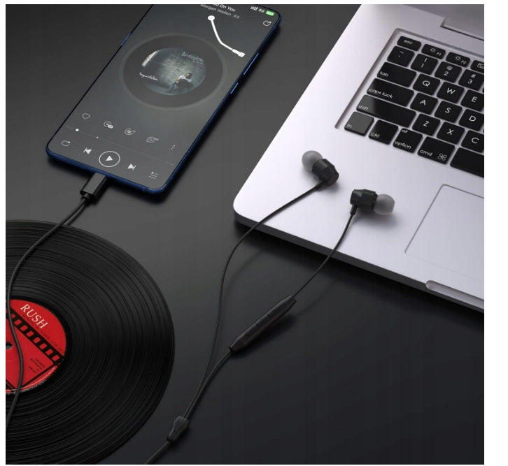 SŁUCHAWKI PRZEWODOWE USB-C PALOVUE EARFLOW C PRZETWORNIK 9,2MM