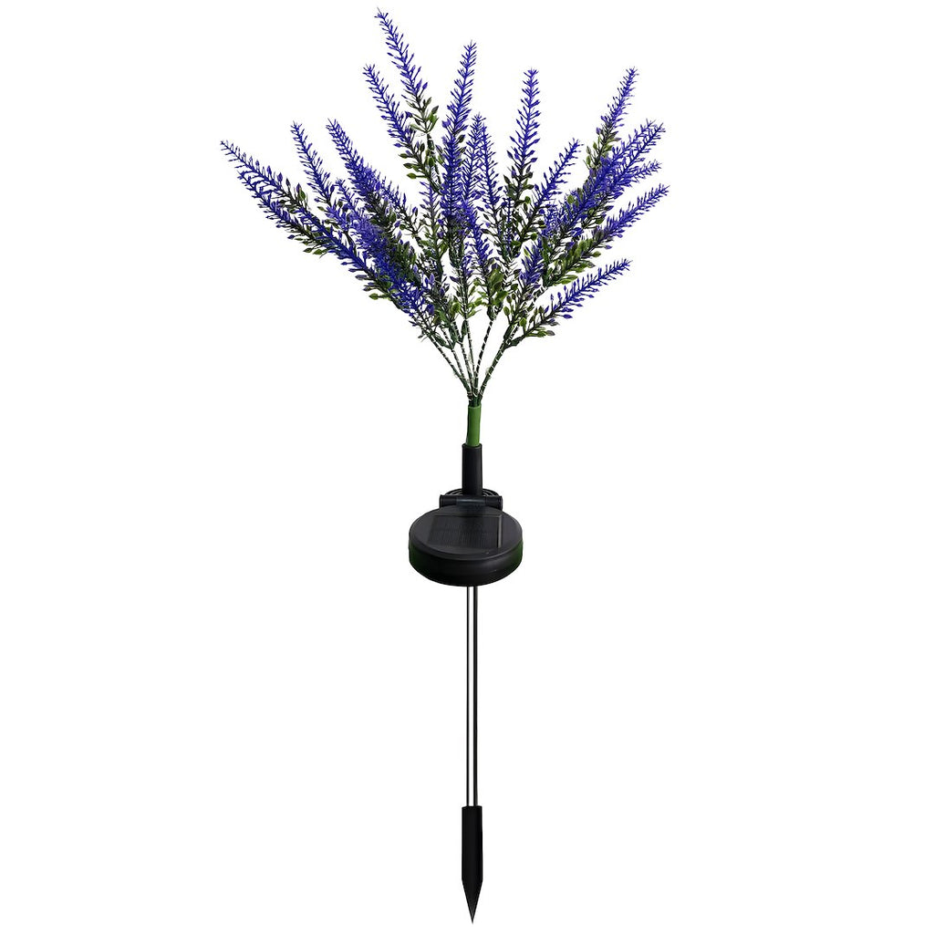 Lampka Solarna Lawenda Ozdobna Ogrodowa Wbijana LED 63cm