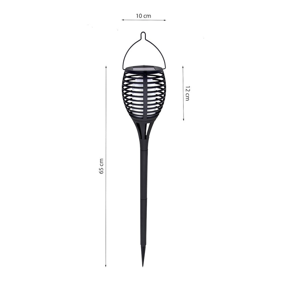Lampka Solarna Ogrodowa Pochodnia Imitacja Płomienia Eko-Light 65cm