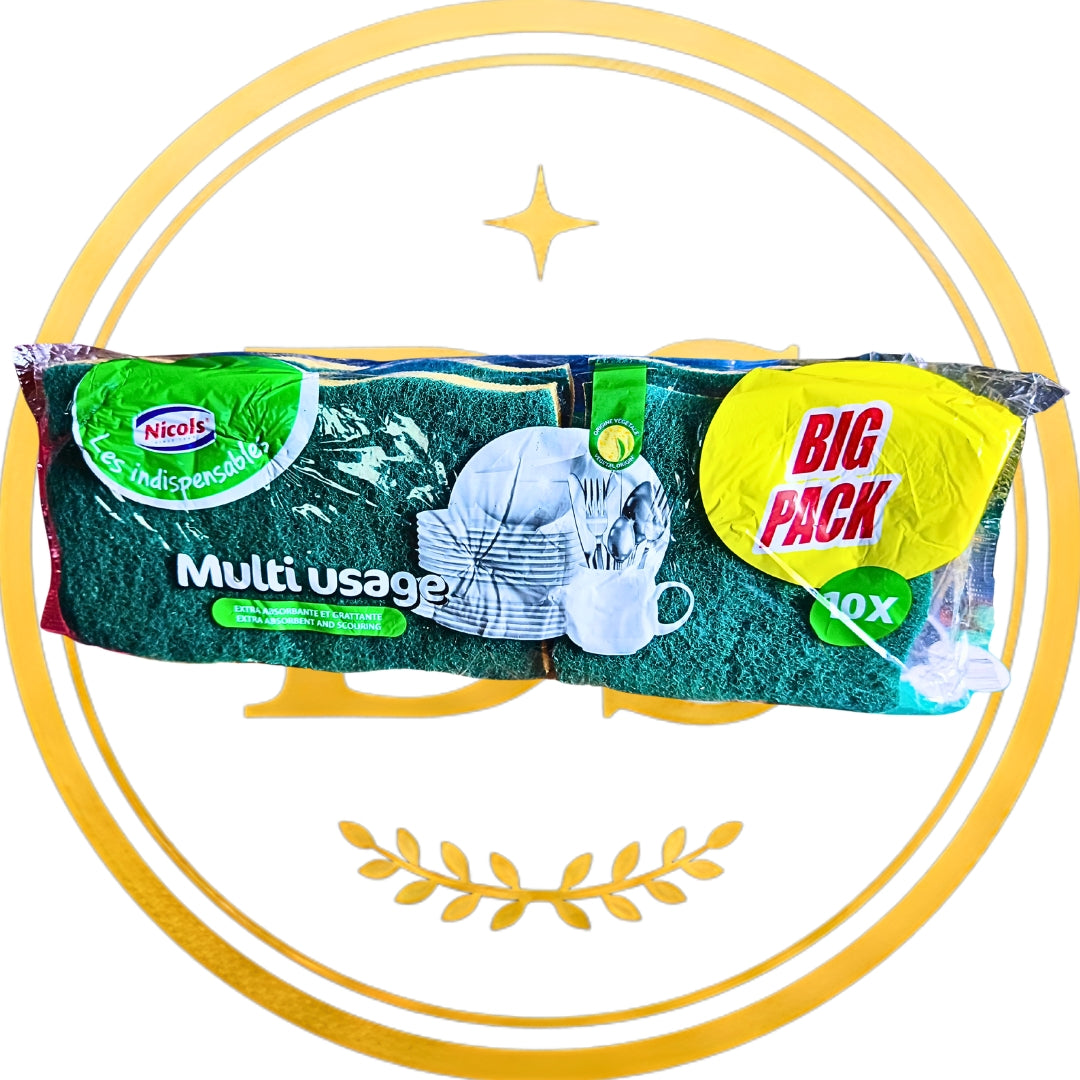 Gąbki celulozowe Nicols 10szt chłonne zmywaki do mycia naczyń