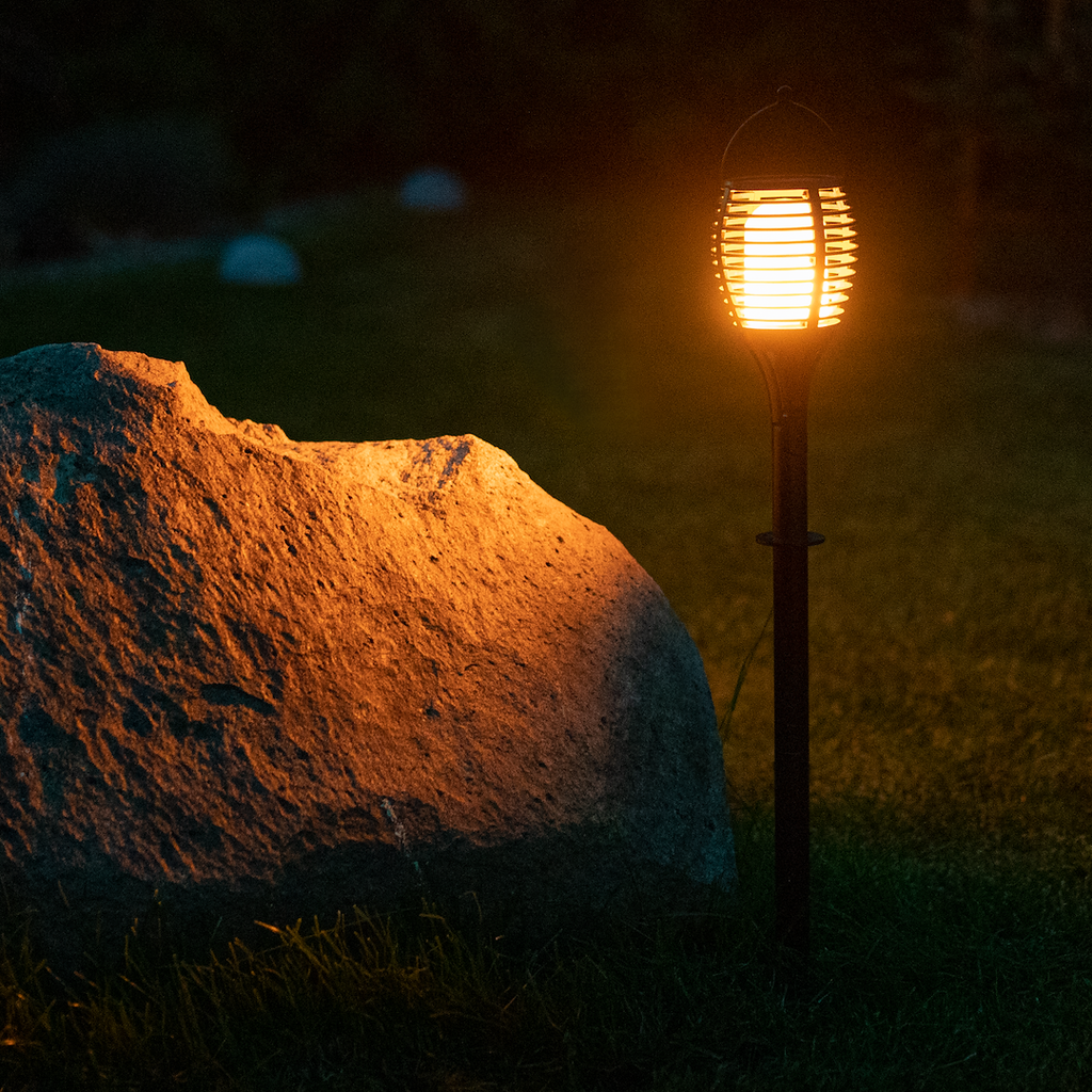 Lampka Solarna Ogrodowa Pochodnia Imitacja Płomienia Eko-Light 65cm