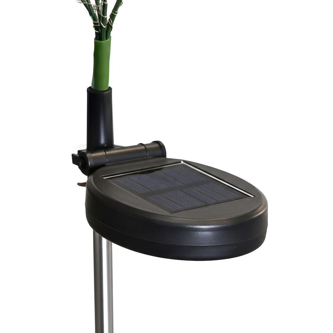 Lampka Solarna Lawenda Ozdobna Ogrodowa Wbijana LED 63cm