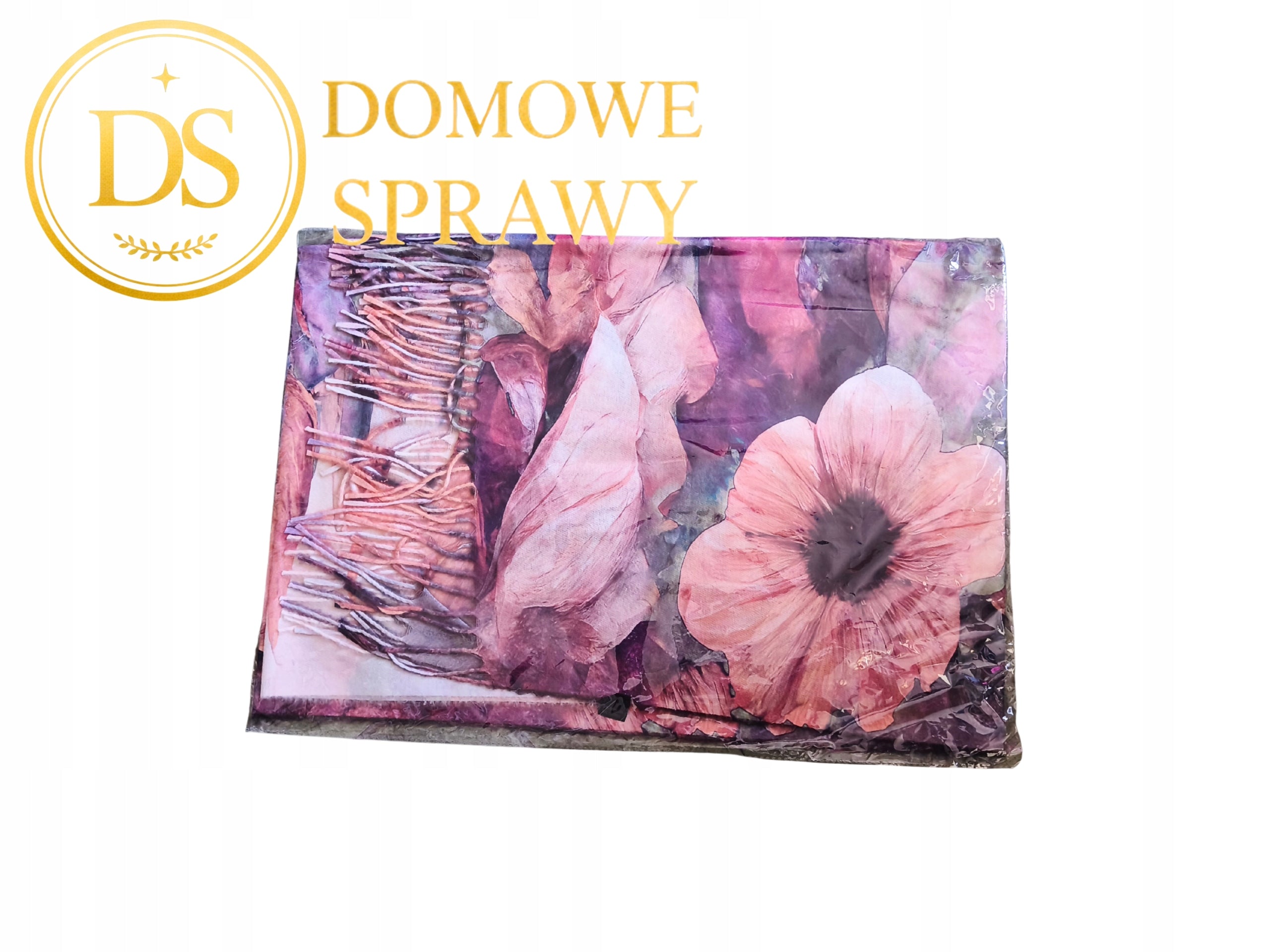 Duża Chusta Damska Szal Wiosenny Kwiaty Bawełna Wiskoza