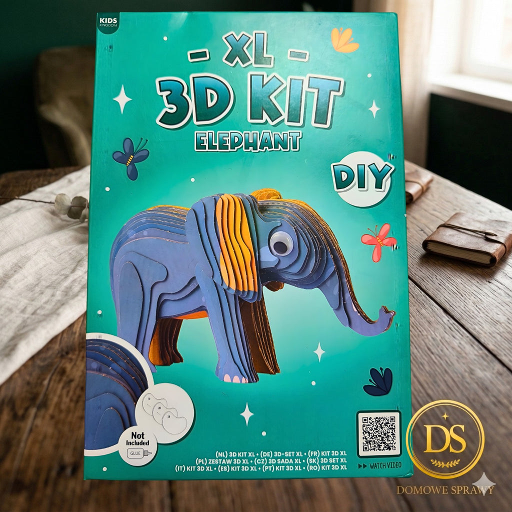 Kreatywne puzzle tekturowe 3D XL do składania Zestaw DIY Zwierzęta