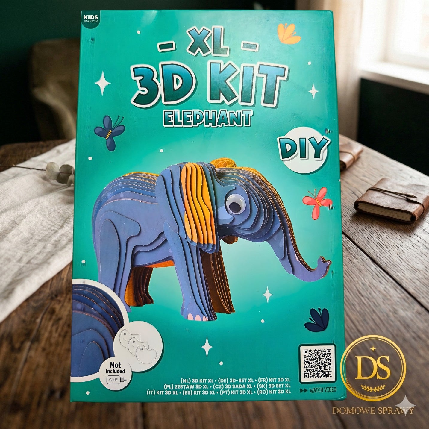 Kreatywne puzzle tekturowe 3D XL do składania Zestaw DIY Zwierzęta