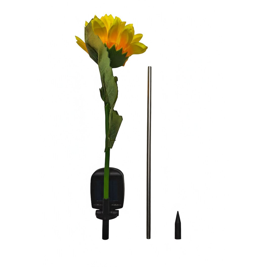 Lampka Solarna Wbijana LED Sunflower Słonecznik Ogrodowa IP44