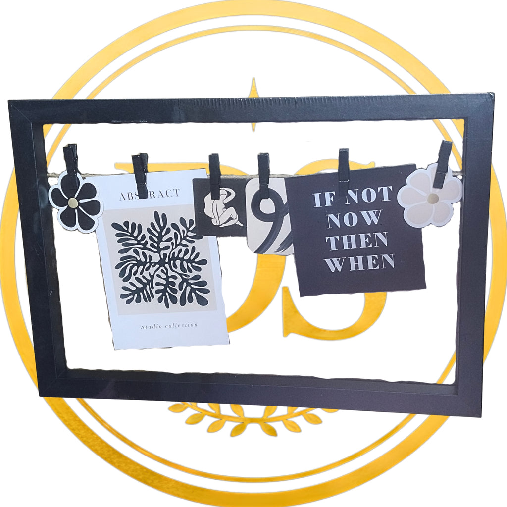 Duża ramka na zdjęcie Float Deco Frame 36,6x25 z klipsami