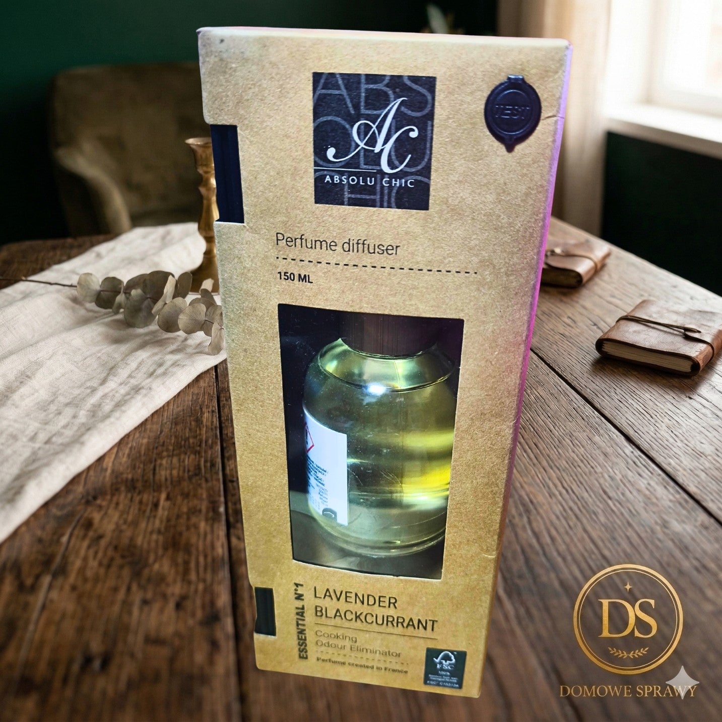 Ekskluzywny dyfuzor zapachowy patyczki Absolu Chic 150 ml