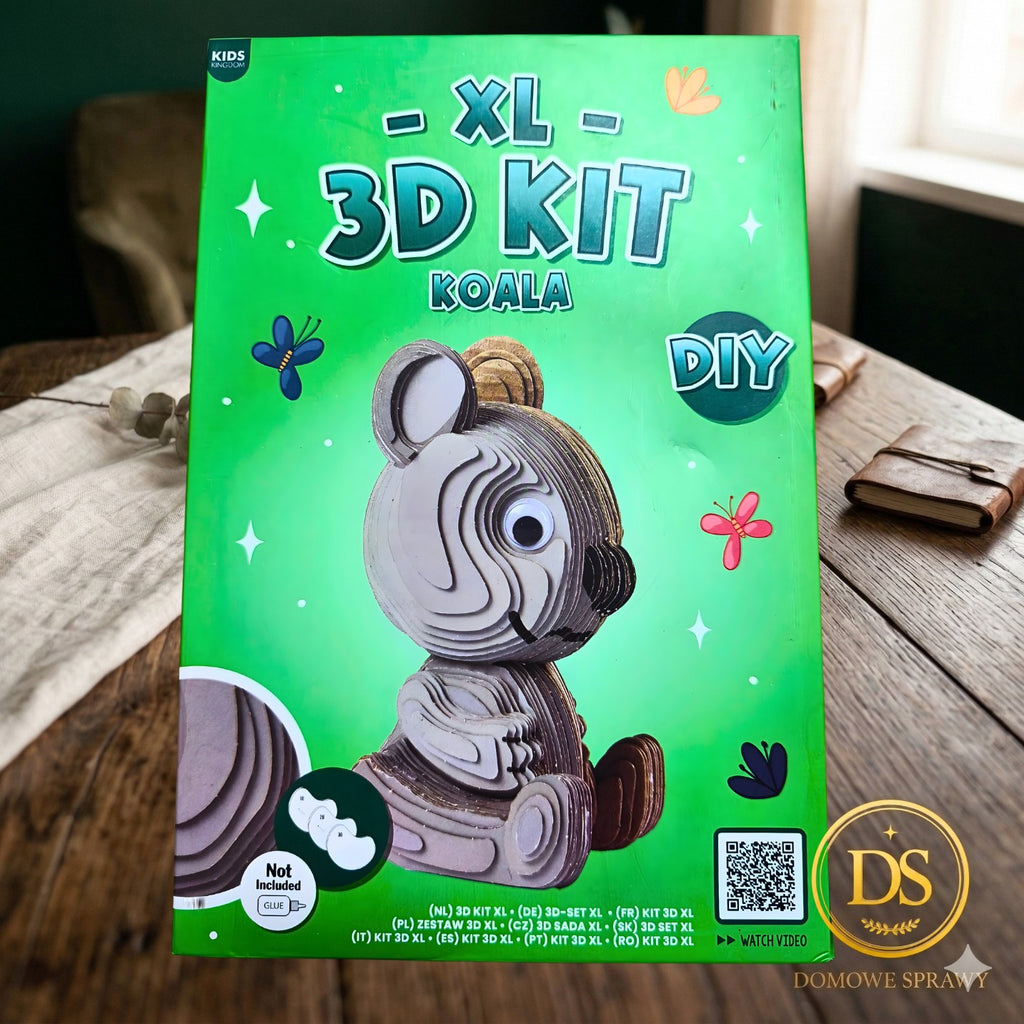 Kreatywne puzzle tekturowe 3D XL do składania Zestaw DIY Zwierzęta