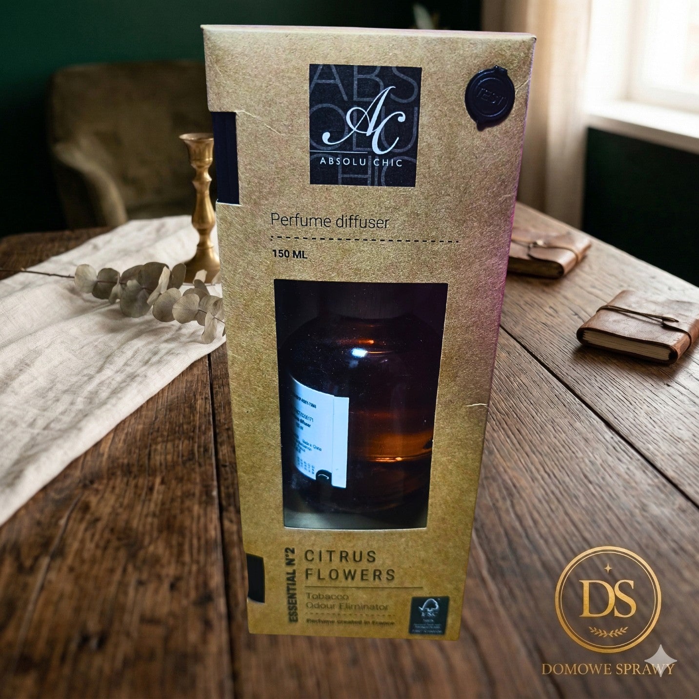 Ekskluzywny dyfuzor zapachowy patyczki Absolu Chic 150 ml