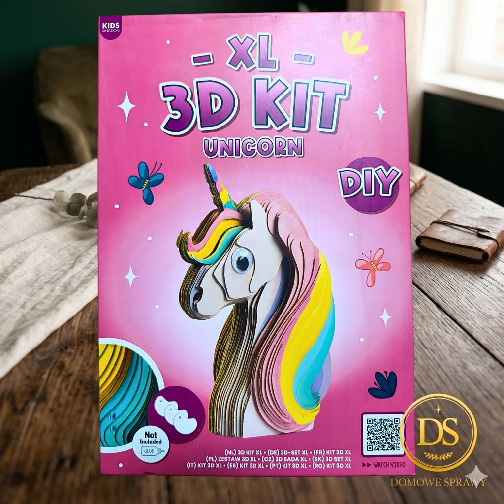 Kreatywne puzzle tekturowe 3D XL do składania Zestaw DIY Zwierzęta