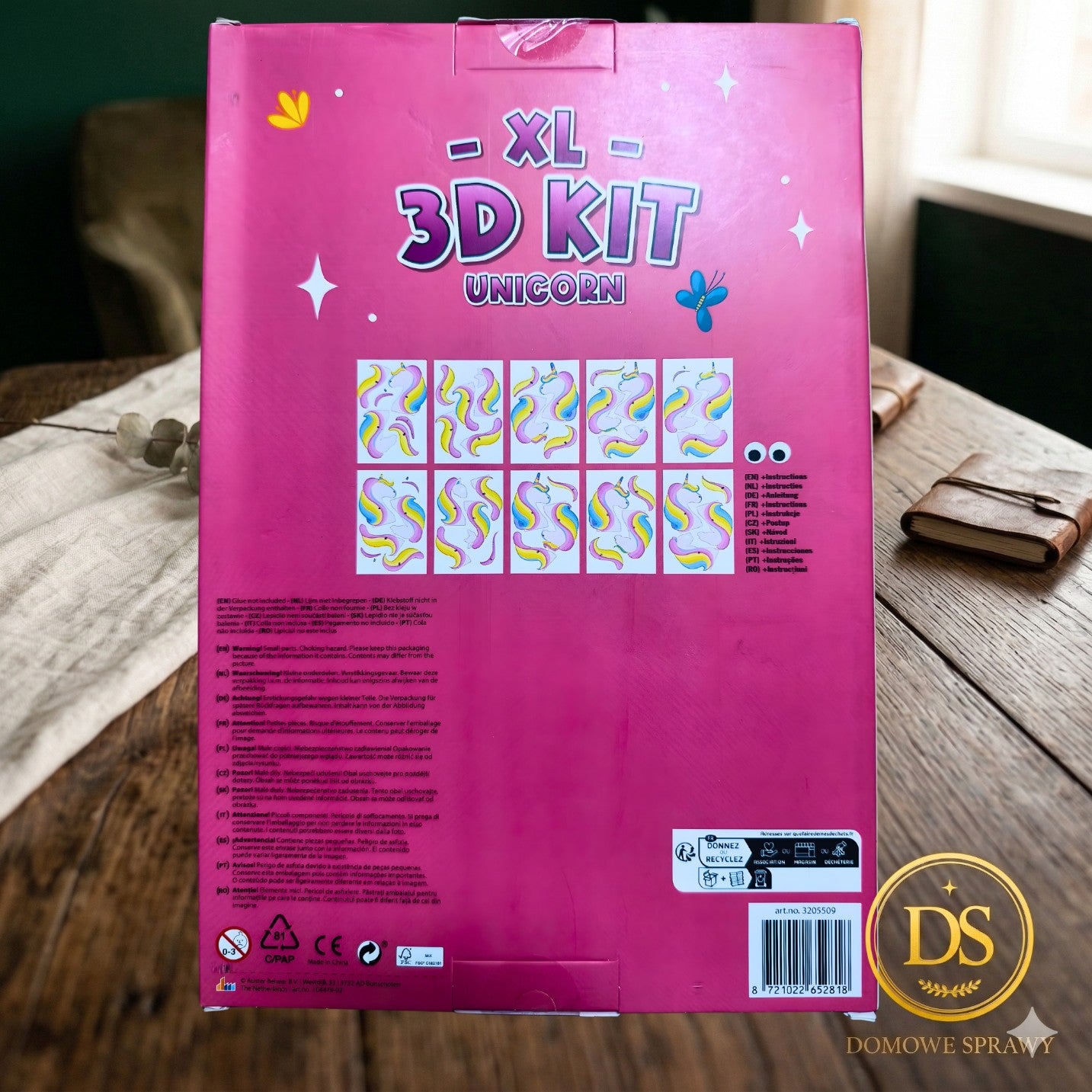 Kreatywne puzzle tekturowe 3D XL do składania Zestaw DIY Zwierzęta